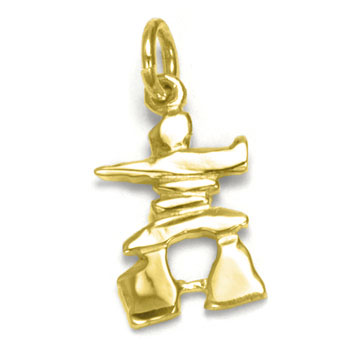 Inukshuk Charm in 10K Gold